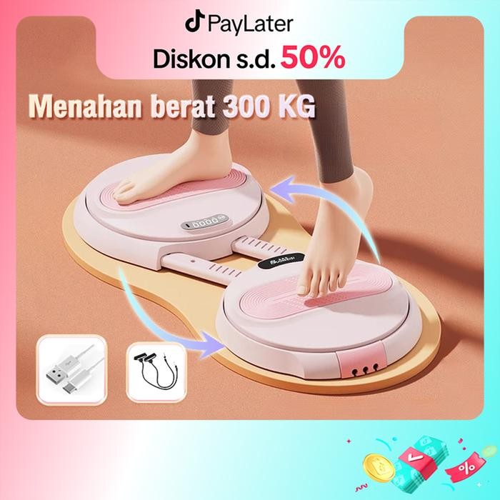 Waist Twisting Magnetic Gym Alat Olahraga Dirumah Putar Pelangsing Tubuh Pengecil Perut Alat Kaki
