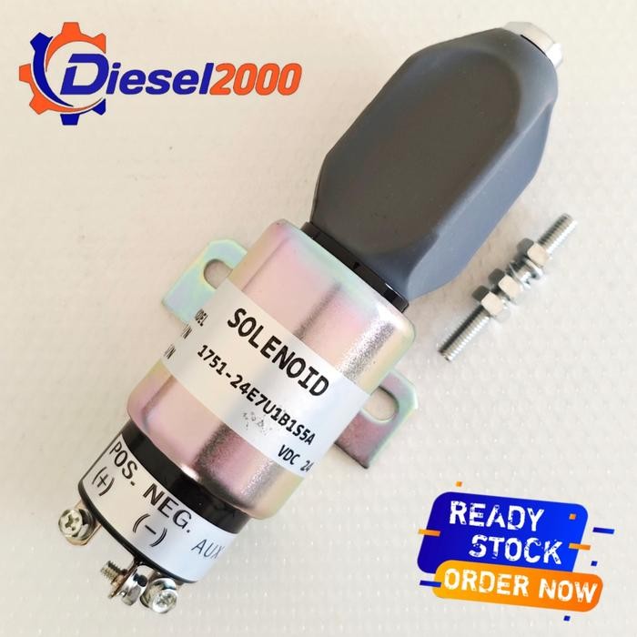 SOLENOID ON OFF ENGINE STOP 24V PC130F-7 PC75UU-2 PC75UU-3 PC78US-5 PC75US-3 PC70-6 PC128US-2
