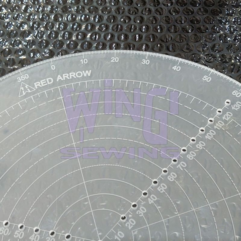 

Penggaris Jahit Pola Bulat Skala 30cm Mika Akrilik Acrylic