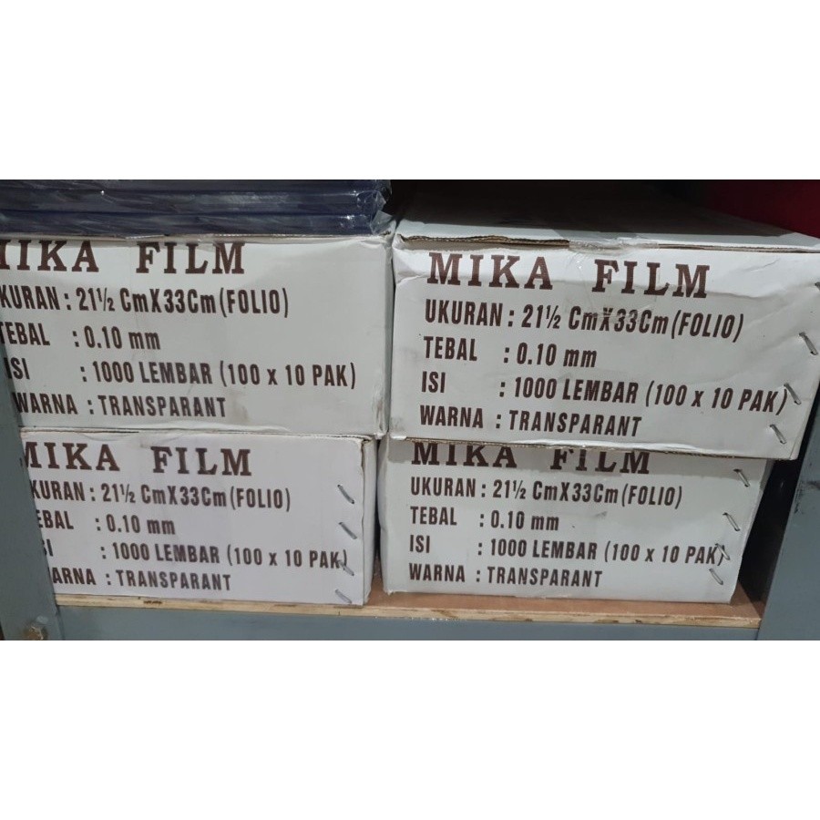

[100 pcs] Cover mika plastik jilid tebal 0.10 mm