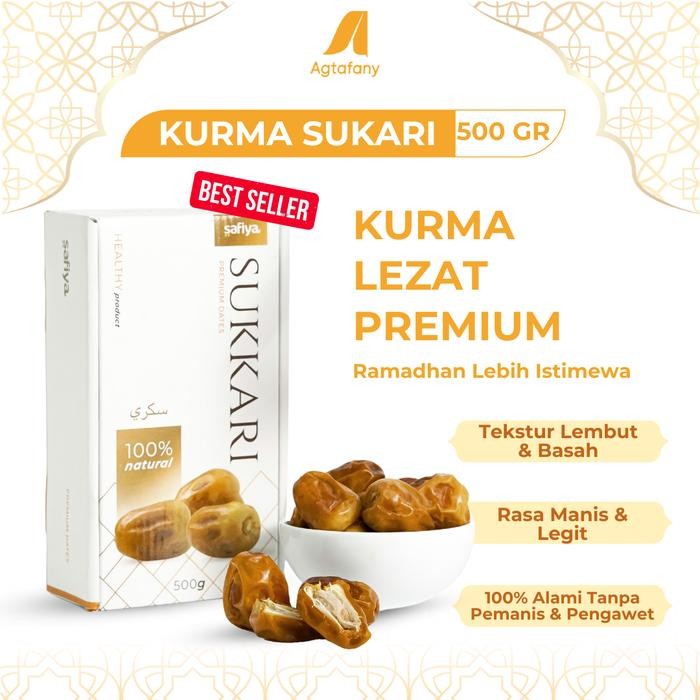 

New Kurma Sukari Raja 500 g Lembut Manis Premium OlehOleh Haji Umroh Murah