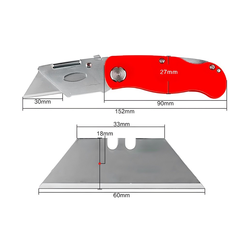 

ALLEFIX PISAU CUTTER LIPAT MINI CUTTER MULTIFUNGSI- 6598