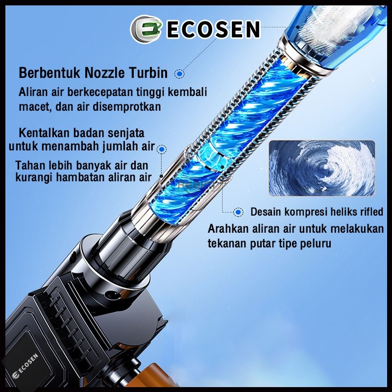 ALAT CUCI MOBIL ECOSEN 198V ALAT PORTABEL TANPA KABEL/SEMPROTAN CUCI MOTOR/ALAT CUCI MOTOR