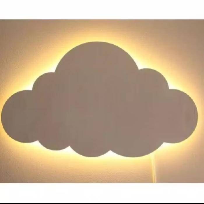 Lampu tidur awan, Lampu aesthetic, Hiasan dinding lampu hias *