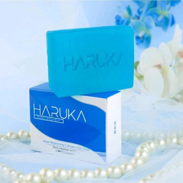 Sabun Haruka Expert Brightening Collagen Kojic Soap Pemutih Flek Jerawat - Haruka Skincare Official