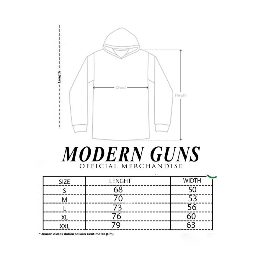 LANGSUNG GAS. MODERN GUNS - TEARS WILL BE SHED HOODIE