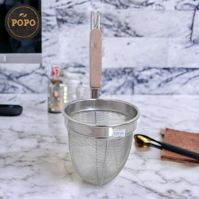 SS- Saringan Mie Kocok Stainlesstebal Premium Alat Rebus Pangsit Bakmi