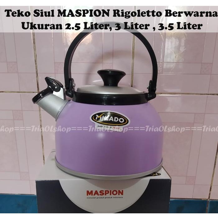 SS- Teko Siul Bunyi Maspion 2.5 Liter, 3 Liter, 3.5 Liter / Teko Siul Mikado Rigoletto /