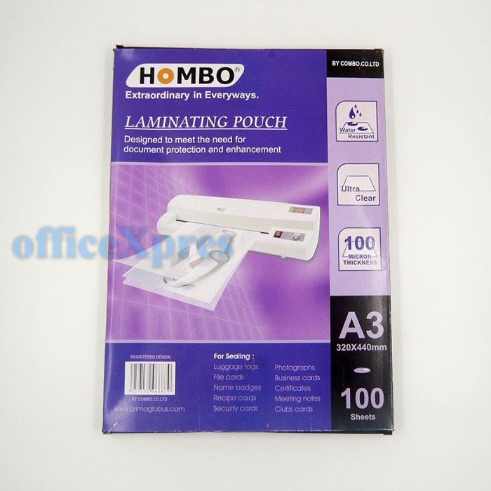 

SendToday- Laminating Film Ukuran A3 Hombo