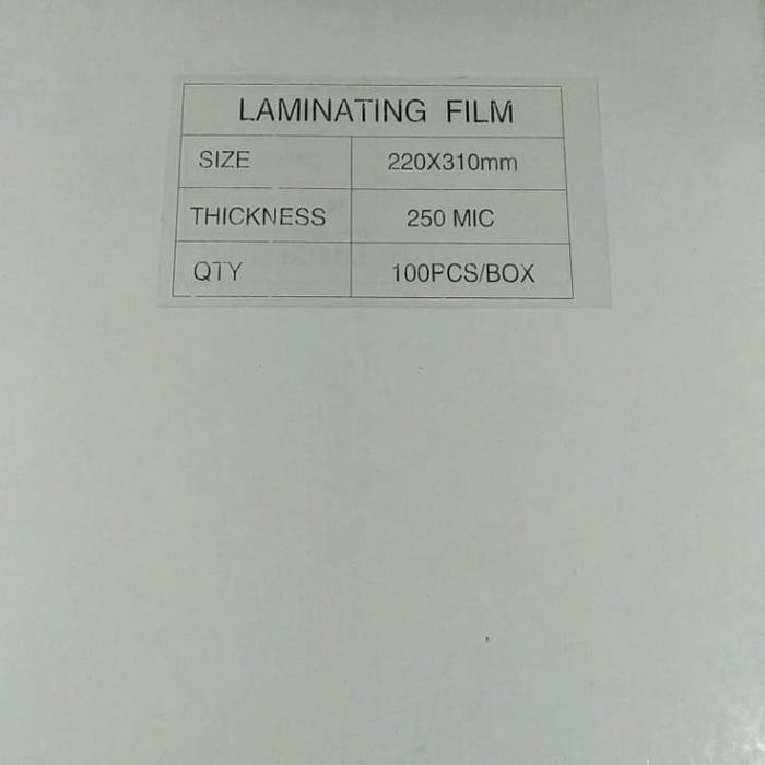 

SendToday- Laminating Xeho A4 250 Micron (1Pak Isi 100 Lembar)