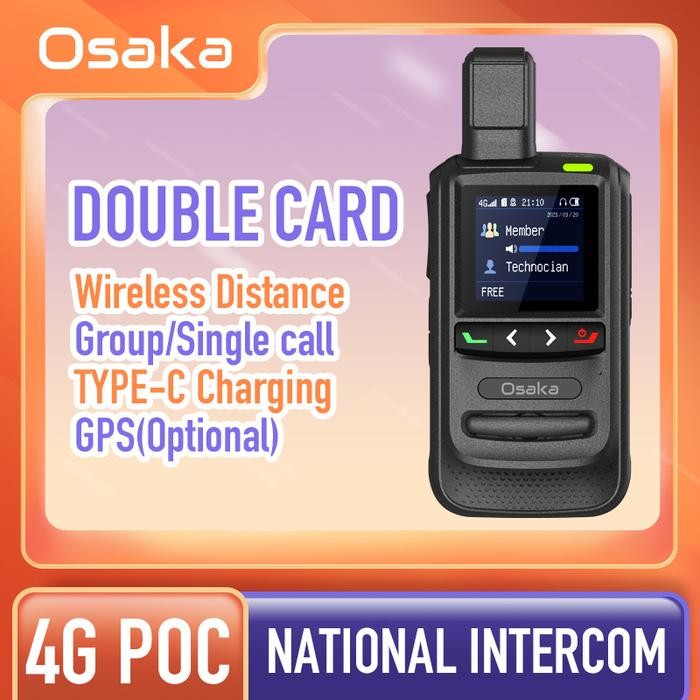 SendToday- Ht Poc Osaka Mini Walkie Talkie 4G Server Permanen