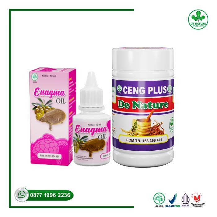 terjaminDiKita- Obat Kapsul dan Oles Stamina Pria-Ceng Plus dan Enagma Oil De Nature