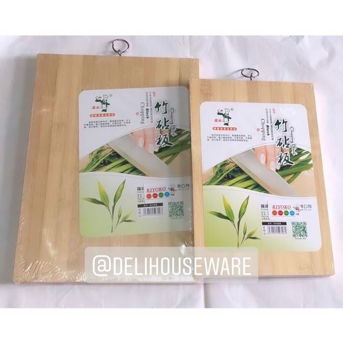 Talenan Segi Bambu Tebal Halus / Alas Pemotong Sayur / Telenan Dapur *