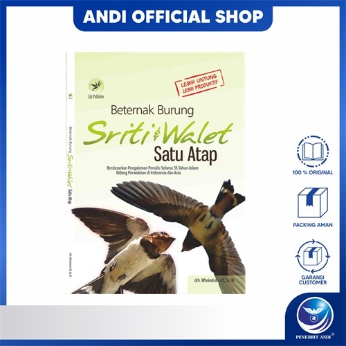 Penerbit Andi - Buku Beternak Burung Sriti dan Walet Satu Atap