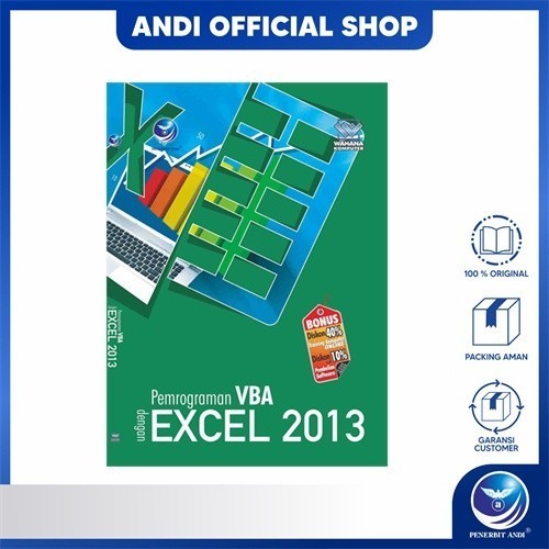 Penerbit Andi - Buku Pemrograman VBA dengan Excel 2013