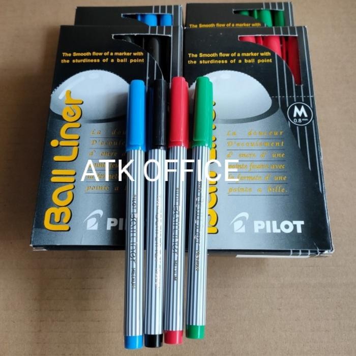 

pulpen Pen Balliner pilot Sepak (12pcs) Pilih Warna Hitam /Biru