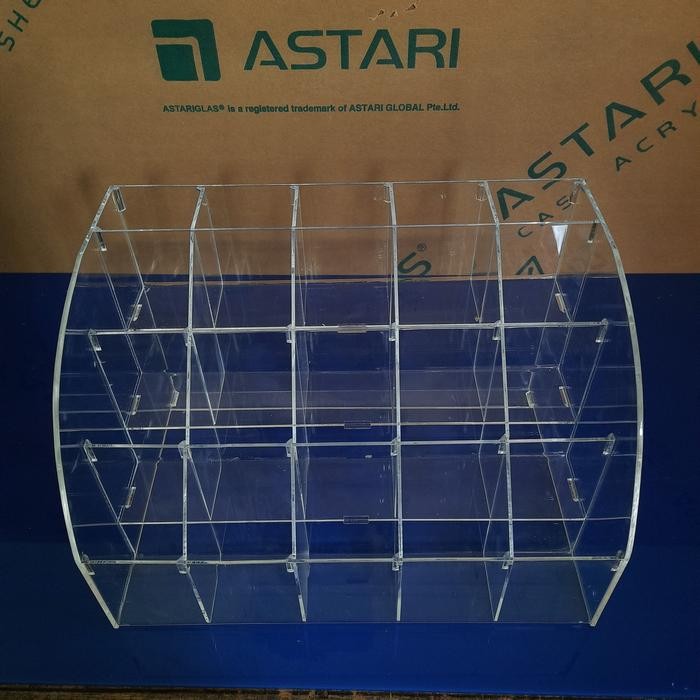 display rak pulpen acrylic/tempat alat tulis/rak perlengkapan toko