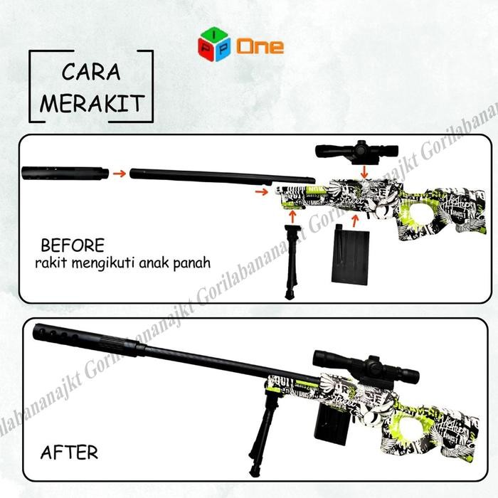 MAINAN ANAK TEMBAKAN SNIPER AWM SHOOT GUNWATERGEL
