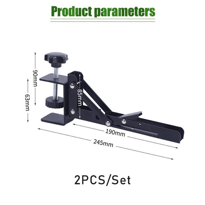 

LANGSUNG DIPROSES 2Pcs Bracket Braket Meja Jepit Desk Mount Underdesk Keyboard Extender Meja
