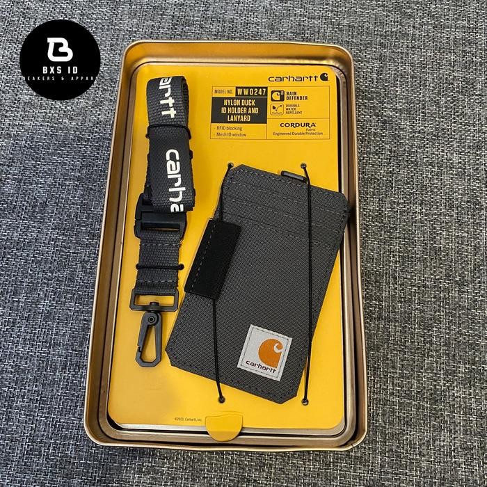 

LANGSUNG DIPROSES Lanyard Carhartt Canvas Nylon duck Grey / Abu abu Dijamin Original