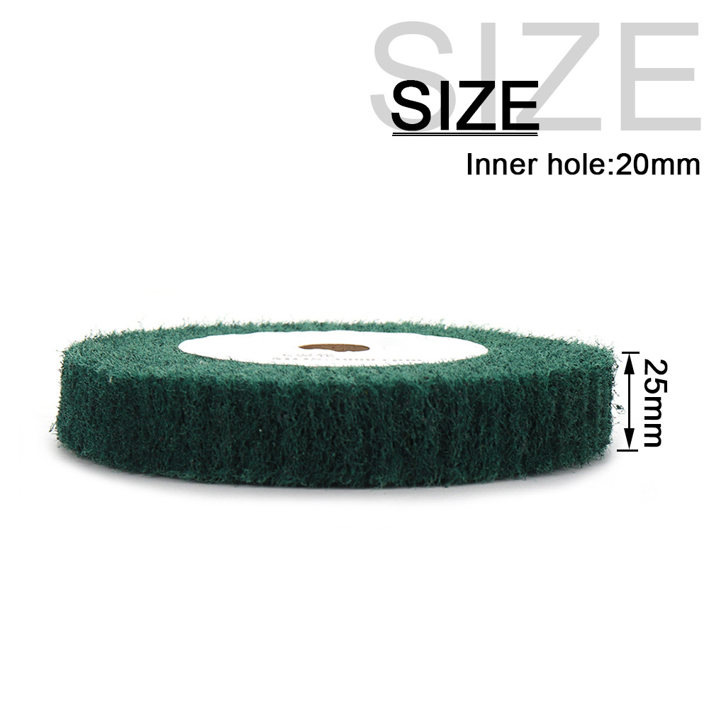 Nylon Fiber Flap Polishing Wheel Disc Abrasive Nylon Fiber Non-woven Scouring Pad Buffing Pad Grindi