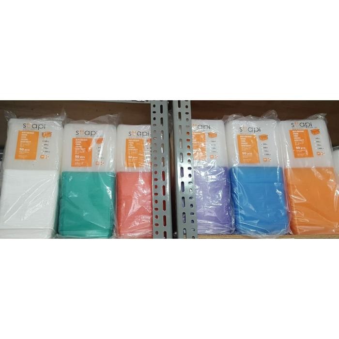 Pawongenz Thinwall Segi Bening Warna Merah Merek Suapi / Party React 500 Ml, Isi