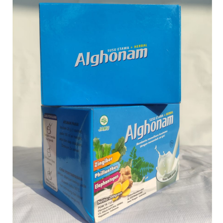 

Susu Al Ghonam SACHET Original - Susu Kambing Etawa Al Ghonam - Susu Bubuk Al Ghonam Rasa Vanilla