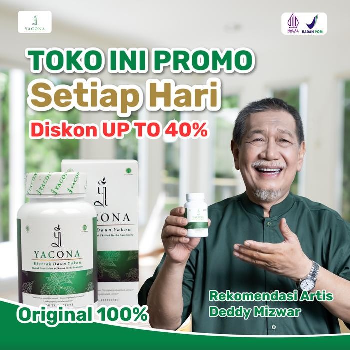 OBRAL Yacona Herbal Alami Herbal Berstandar Bantu Jaga Kadar Gula Darah Sudah Halal & BPOM CN768