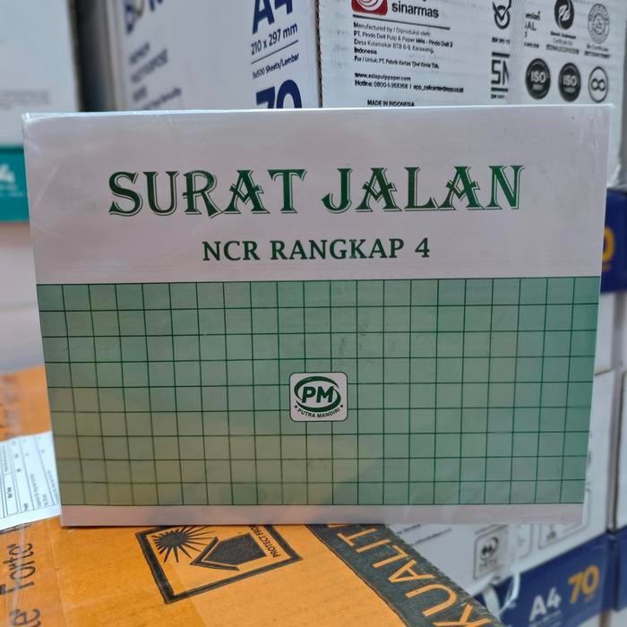 

Ready- Surat Jalan Pm 4 Ply / 4 Rangkap (1 Pak / 10 Pcs)
