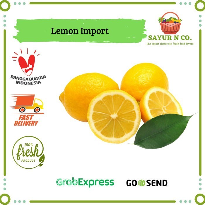 

InstanTanyadulu- Buah Lemon Import Segar 250gr 500gr 1kg - Sayur N Co Bekasi