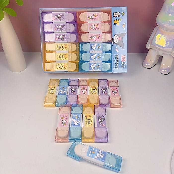 

ID PENGHAPUS KARAKTER SANRIO KUROMI MELODY CINNAMONROLL PANJANG 2B 2ARAH - GG0470