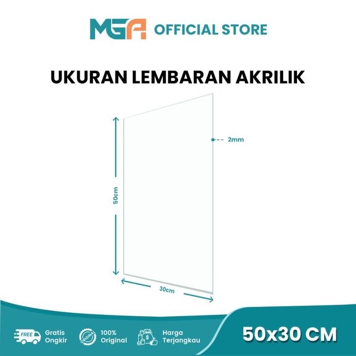 

ID LEMBARAN AKRILIK 50X30 2MM BENING / CLEAR SHEET / ACRYLIC GROSIR BERKUALITAS