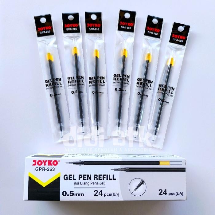 

ID ISI ULANG PULPEN JEL JOYKO GPR-263 0.5MM REFFIL GEL PEN 1 PAK (ISI 24 PCS) - PENA TINTA
