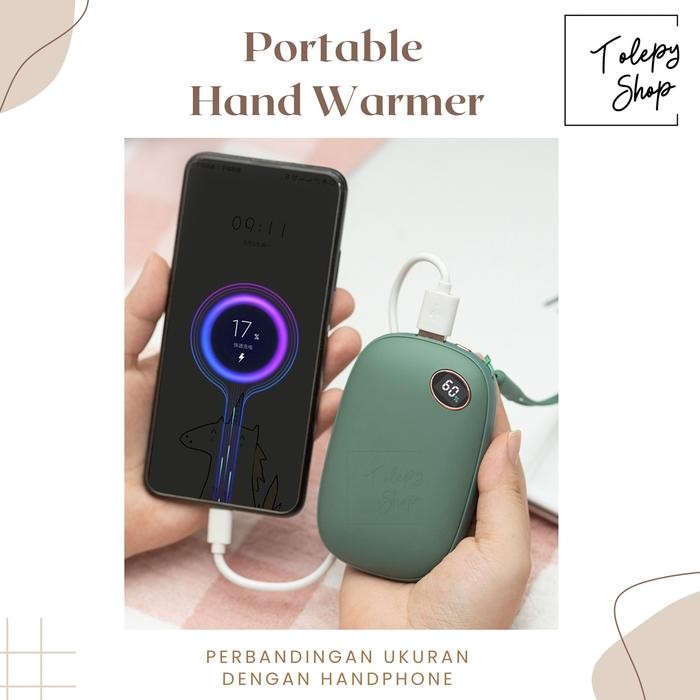 Rechargable Portable Hand Warmer / Penghangat Tangan Travel Elektrik