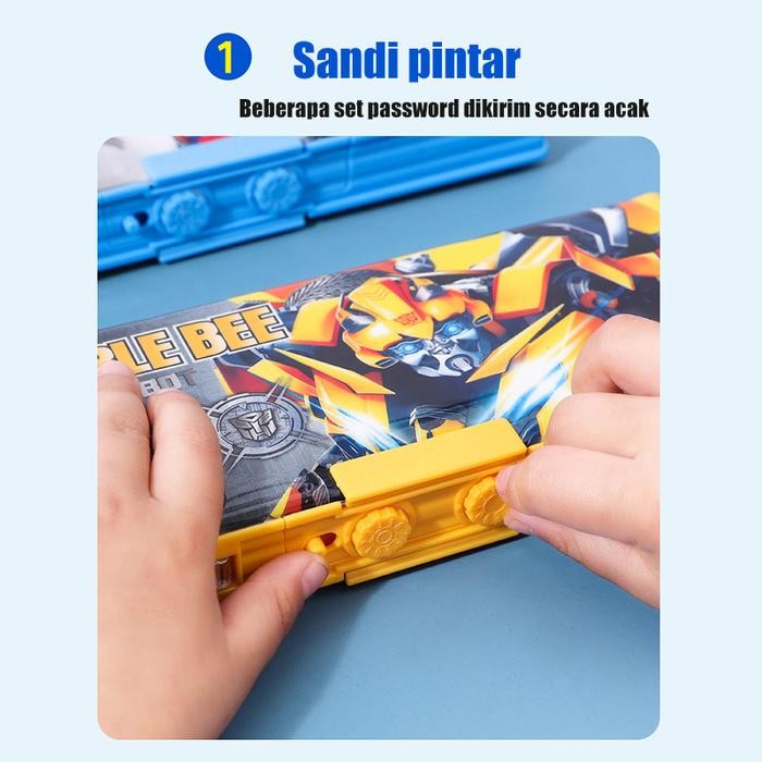 

ID KOTAK PENSIL MULTIFUNGSI MOTIF KARTUN UNTUK ANAK LAKI-LAKI /TRANSFORMER PASSWORD PENCIL CASE