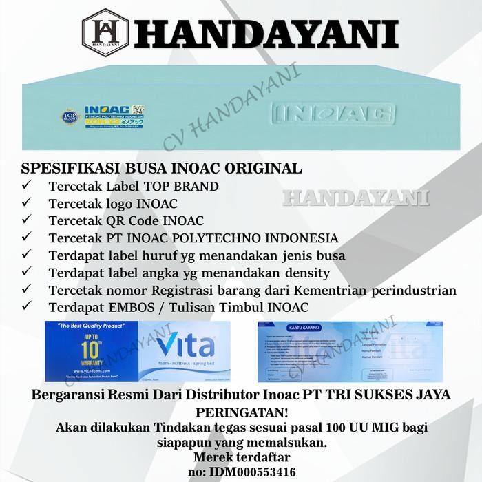 Kasur Busa Inoac 200x180x25 200x100x25 160x200x25 120x200x25 90x200x25