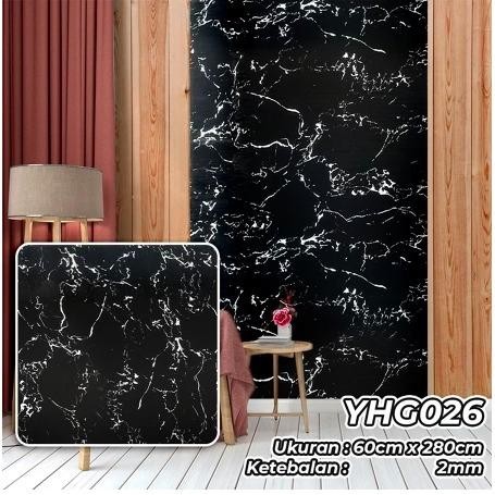 Senja_Craft Wallpaper Motif Marmer Glossy Wallpaper Foam Vinyl Granit Wallpaper Dinding Stiker