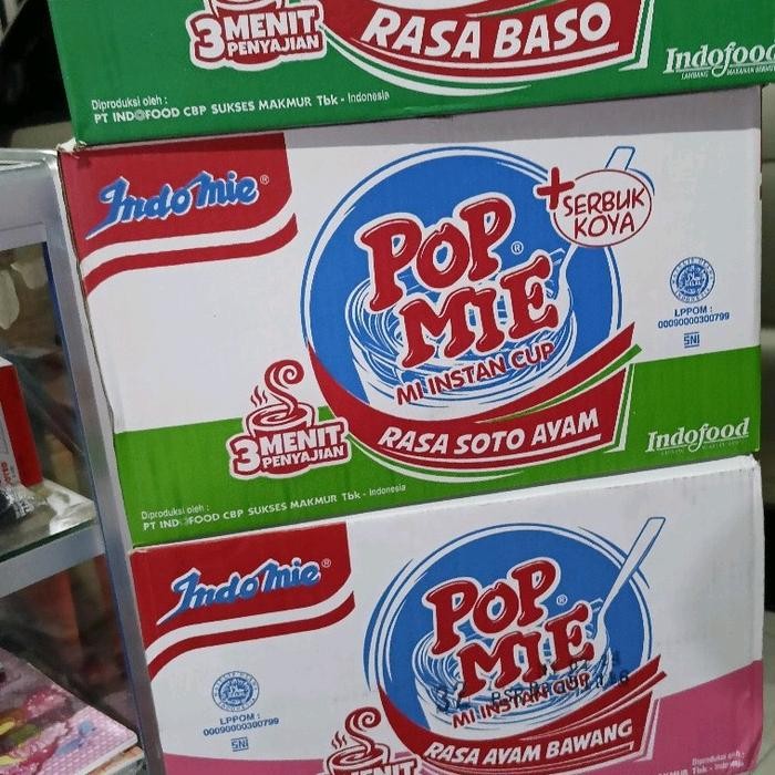 

1DOS POP MIE CUP BESAR ISI 24 PCS @75GR NOODLES INSTAN FOOD