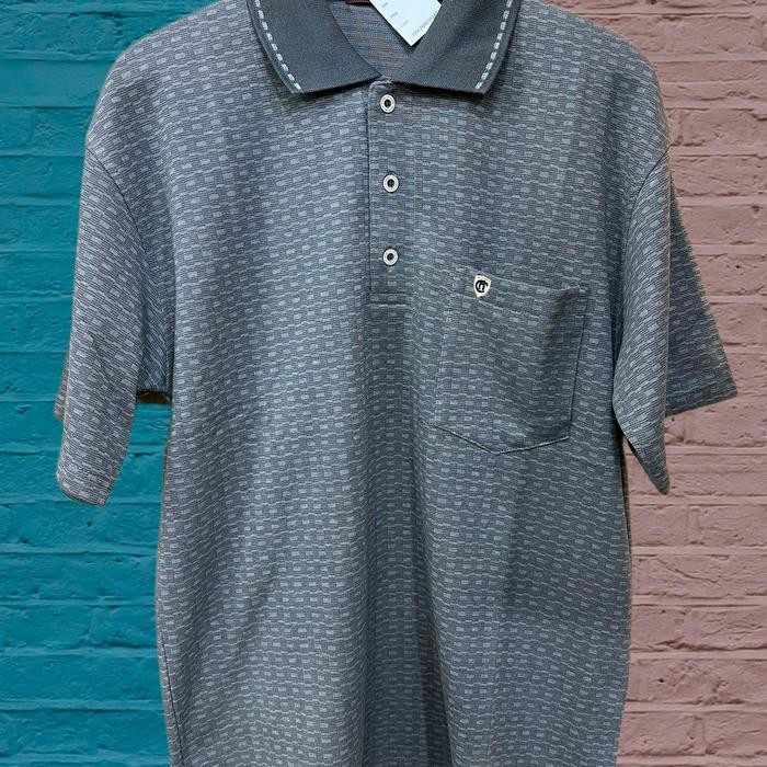 FREE ONGKIR Polo motif krah kantong Kaos Kerah Katun Pria Atasan kaos polo basic 2xl kaospolo ce
