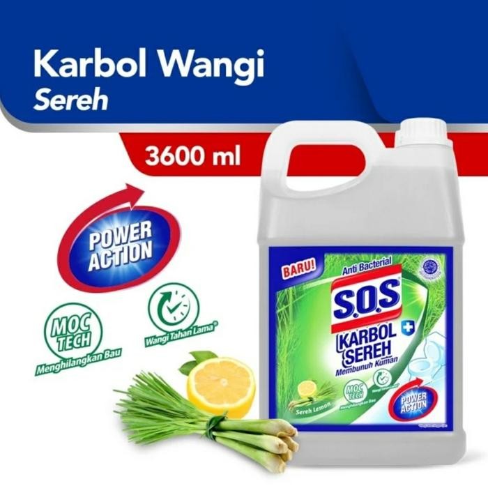 sos karbol wangi sereh lemon jerigen