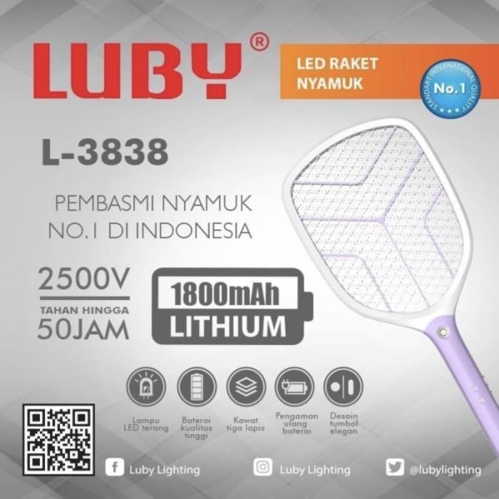 Raket Nyamuk Cas Luby 3838