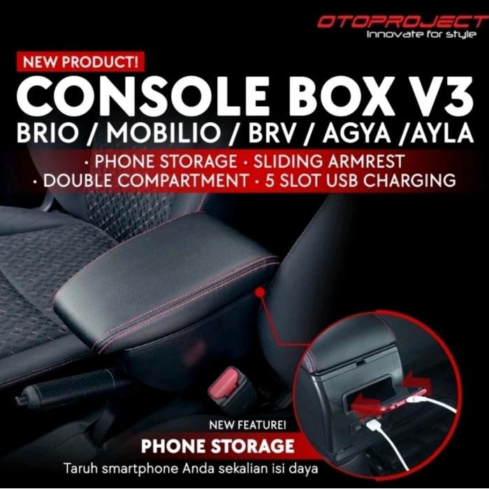 Console box armrest V3 Otoproject All New Brio
