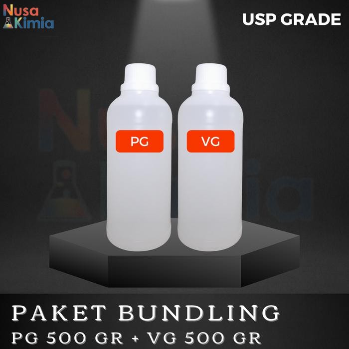

BeliSkrg,KirimHariini- Paket Bundling VG (Vegetable Glycerin) + PG (Propylene Glycol) 500Gram