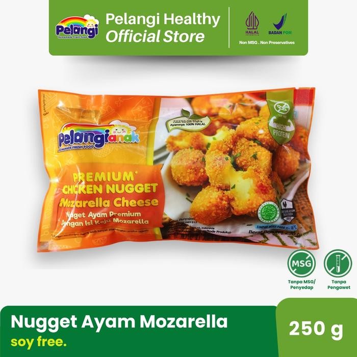 

BeliSkrg,KirimHariini- Nugget Ayam Keju Mozarella Leleh Pelangi Halal Non MSG & Non Pengawet