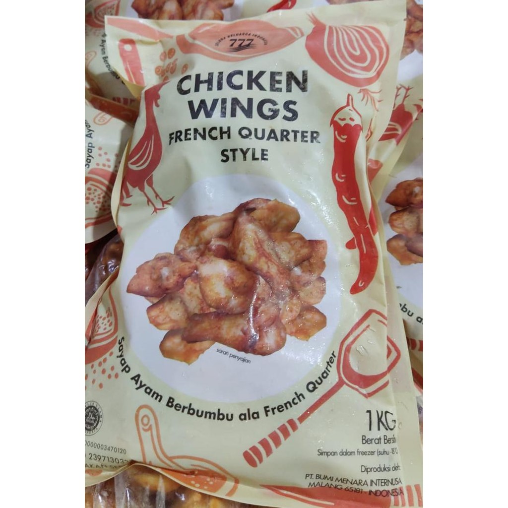 

BeliSkrg,KirimHariini- chicken wings new orleans 1kg / sayap ayam resto