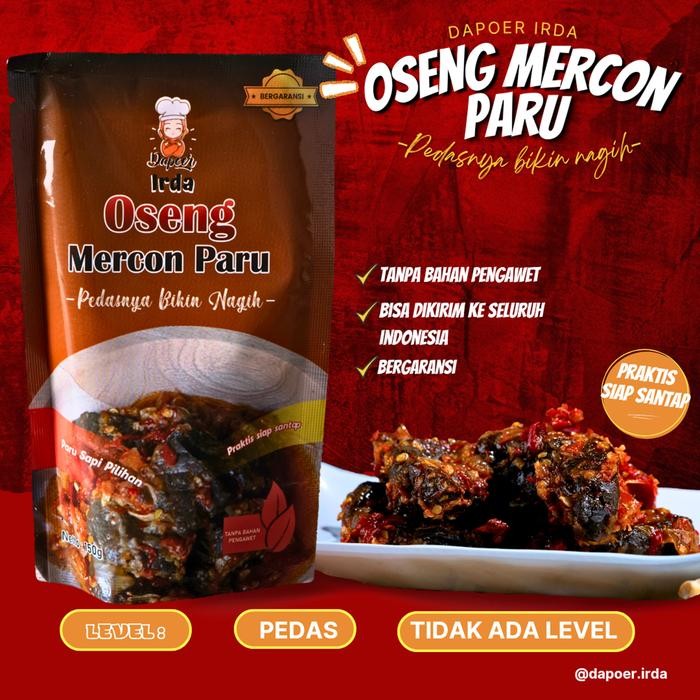 

PastikanDikirimLgsg- Oseng Mercon Paru Dapoer Irda 150gram Pedas