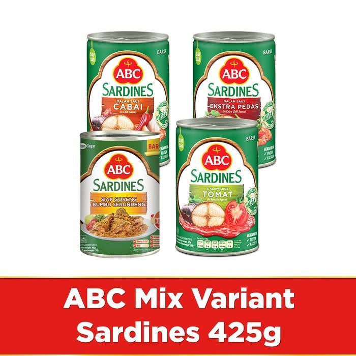 

PastikanDikirimLgsg- ABC Mix Variant Sarden 425g