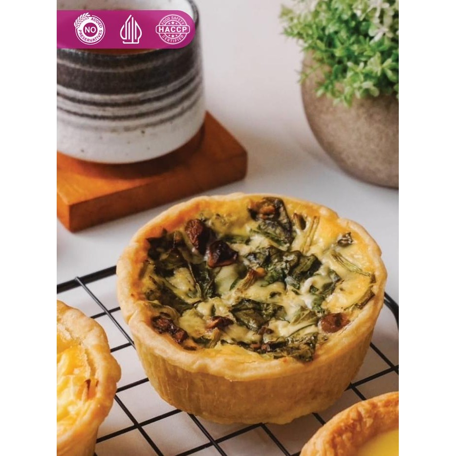 

PastikanDikirimLgsg- Quiche MISOL Spinach & Mushroom (GoSend / Grab only)