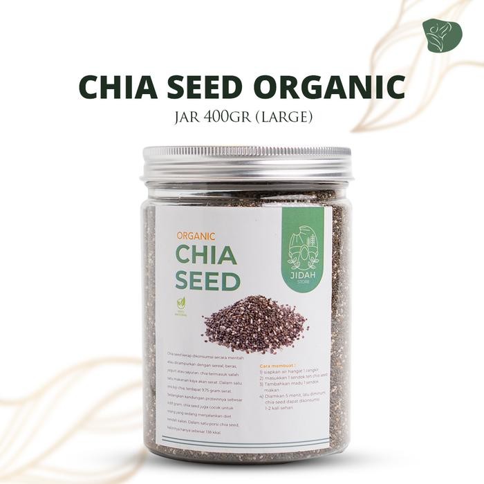 

PastikanDikirimLgsg- Chia seed organic Grade A 400 gr Premium quality non GMO