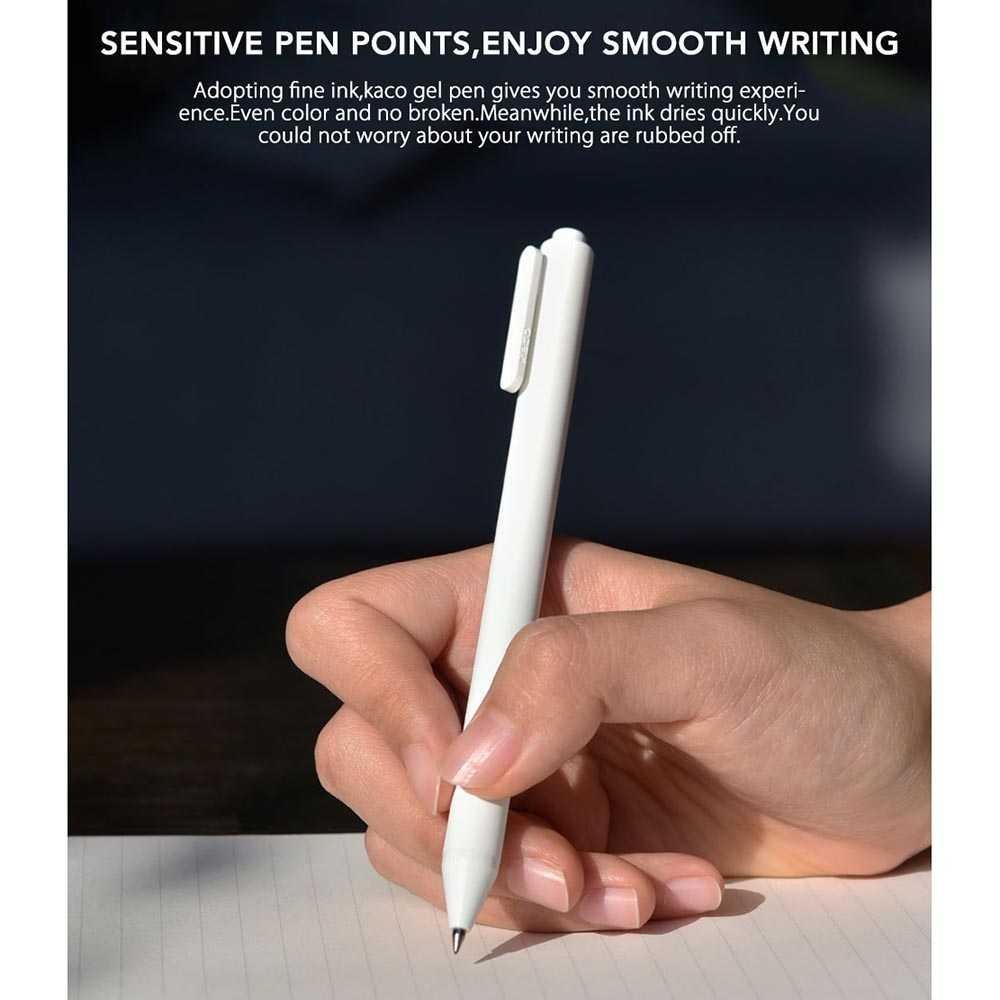 

KACO PURE Pena Pulpen Bolpoin Gel Ink Pen Pena Hitam 10 PCS Y3965